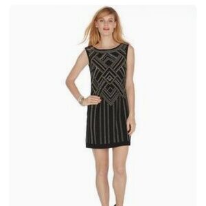 NWT White House Black Market Deco Art Mini Sheath dress